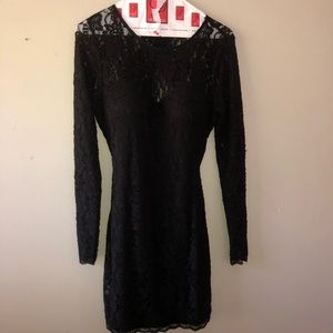 Express lace mini dress